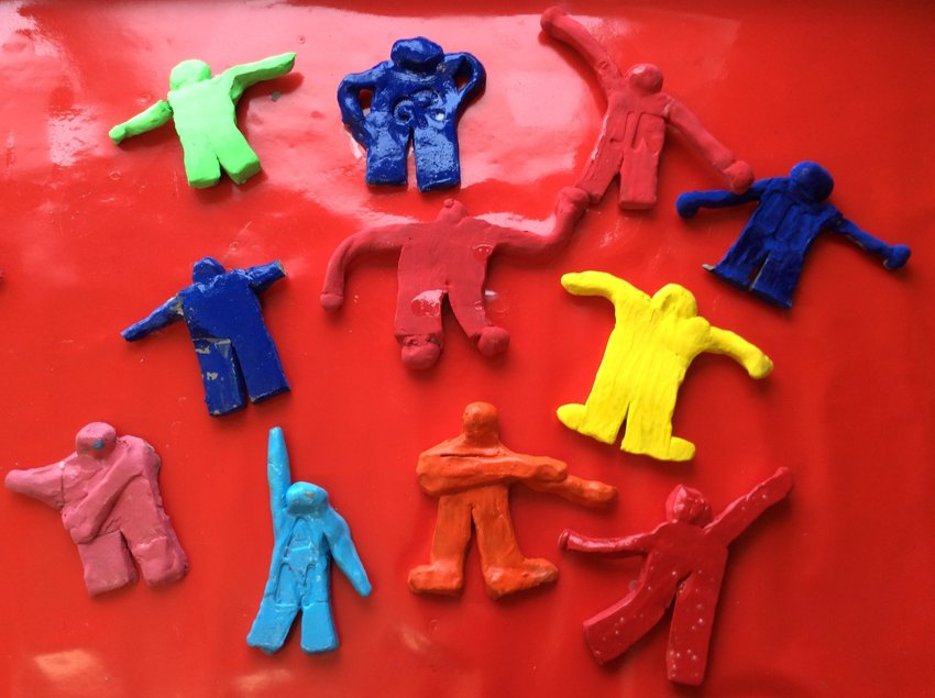 Image of Haring Clay Figures