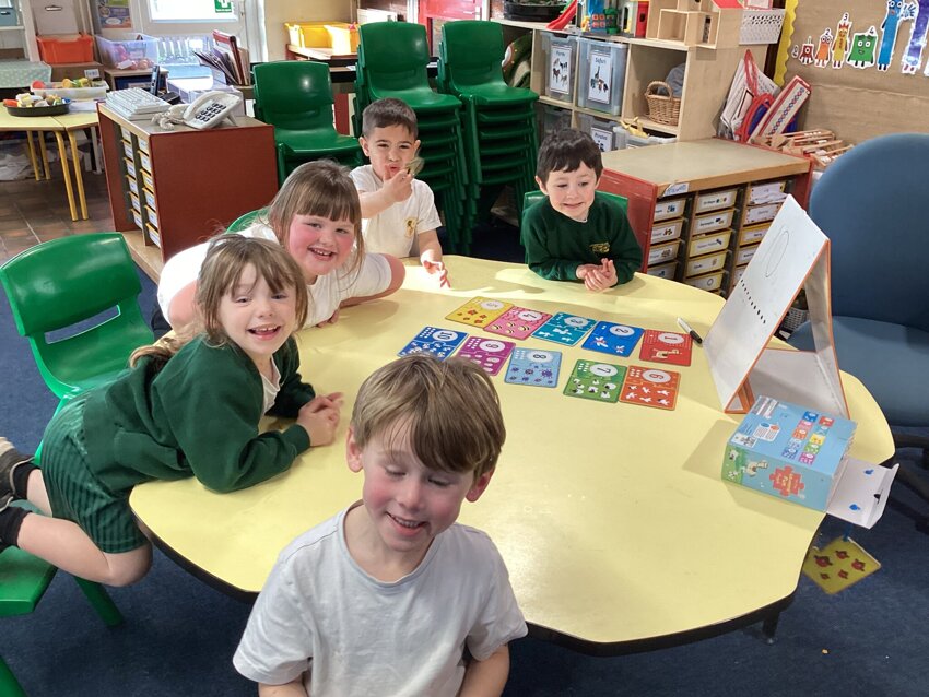 Image of Reception's Careful Counting!